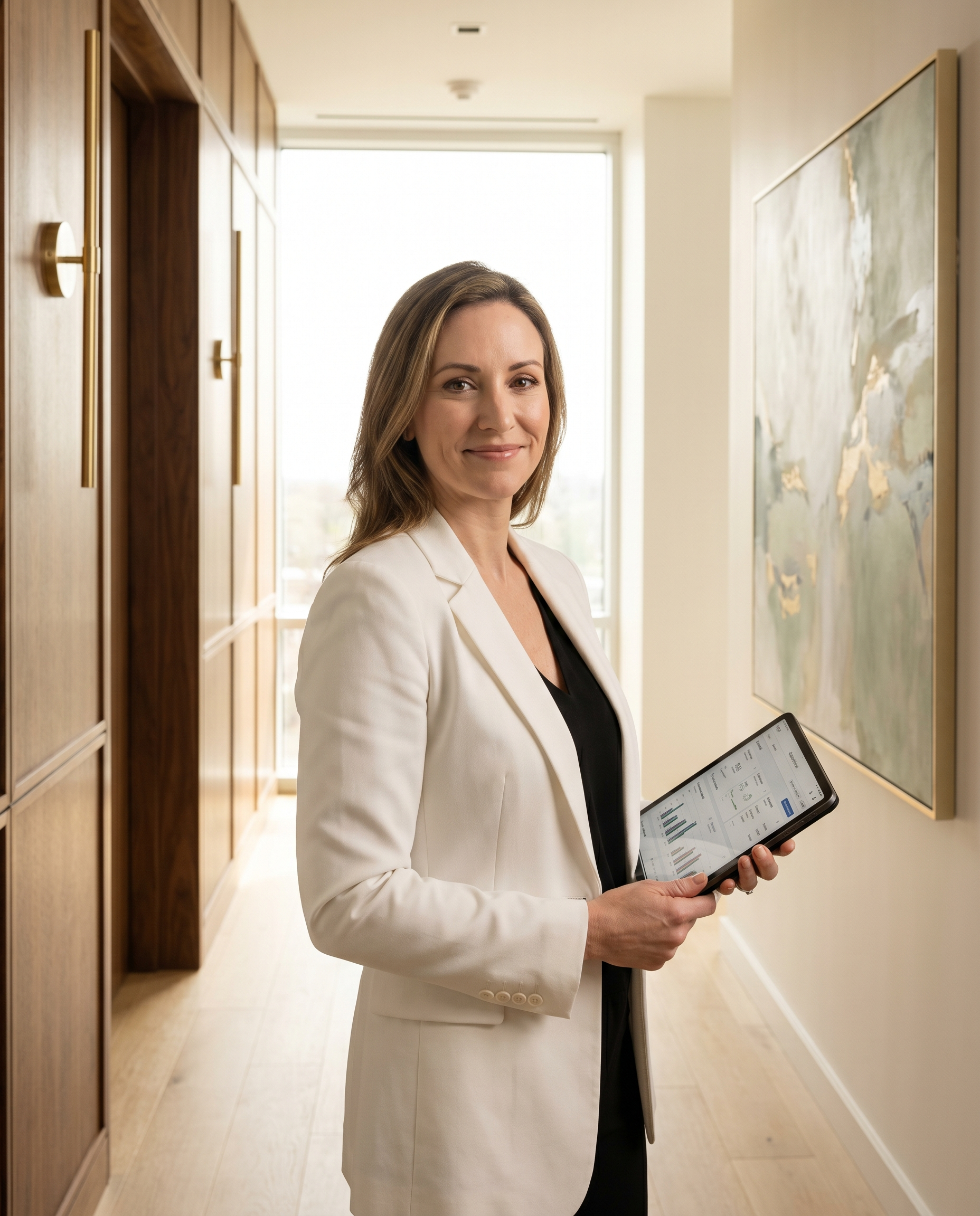 Healthcare specialty practice administrator in modern clinic